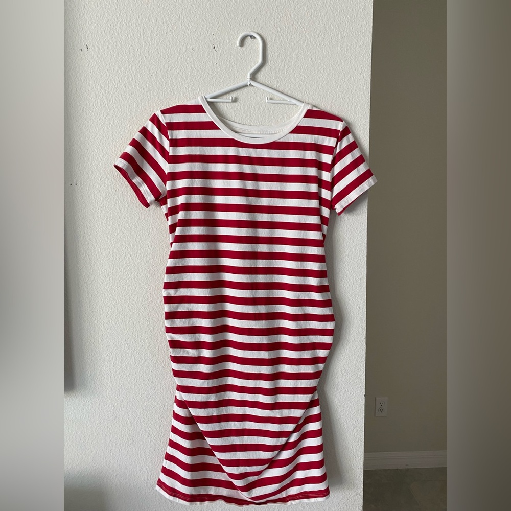 Maternity striped dress